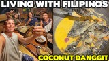 LIVING WITH FILIPINOS - Coconut Danggit Dinner At Philippines Beach Home (Cateel)