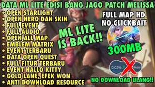 Data ML Lite Full Event 300Mb Patch Melissa | ML Lite | Cara Mengatasi Lag & Patah Patah Di ML