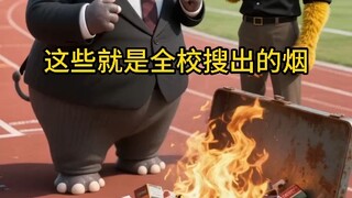 The principal emulates the Humen * Destruction, and Fat Orange and Fat Pig get high as hell