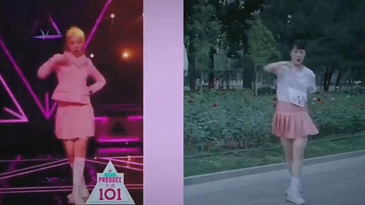 创造101主题曲 和孟美岐的对比