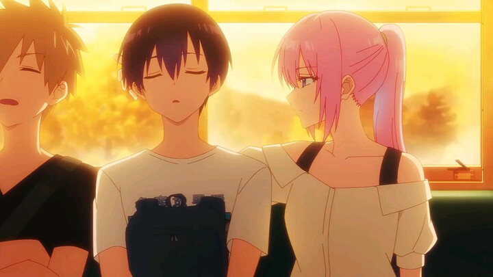 Romantic kiss