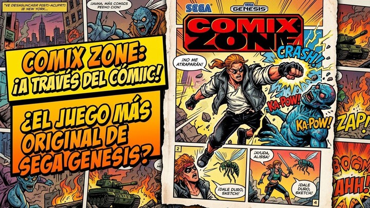 Comix Zone (SEGA Genesis) - Full Gameplay | Comic Book Beat 'Em Up Classic