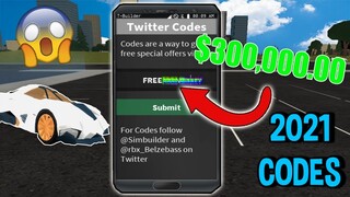 Roblox Vehicle Simulator New Codes! November 2021