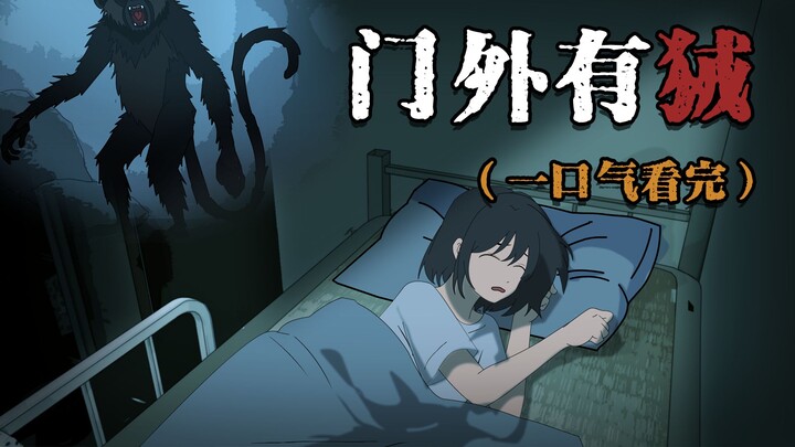 一口气看完《门外有狨》半夜室友敲门，我却发现她就站在我身后！