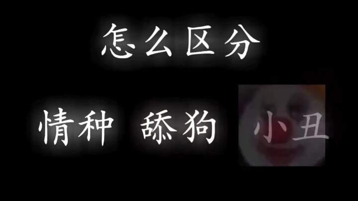 怎么区分情种舔狗小丑