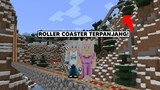 Aku & @AKUDAP Membuat Roller Coaster Sampai Ke Bukit Sebelah! BANYAK ZOMBIE! - Minecraft Survival 7