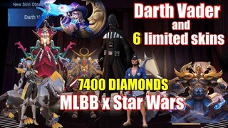 I SPENT 7,400 DIAMONDS IN MLBB x STAR WARS LIMITED-TIME DRAW EVENT - MLBB