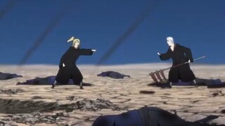 The resurrected Hidan and Deidara were assigned to the same team, and the two started quarreling