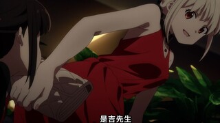 屑千束：帖进去啦~泷奈：你是故意的吧！