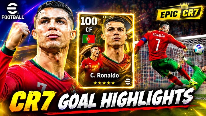 efootball Black Animation Cr7 card gameplay highlights 2026