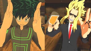 Deku picks All Might up From the Bar (MHA)