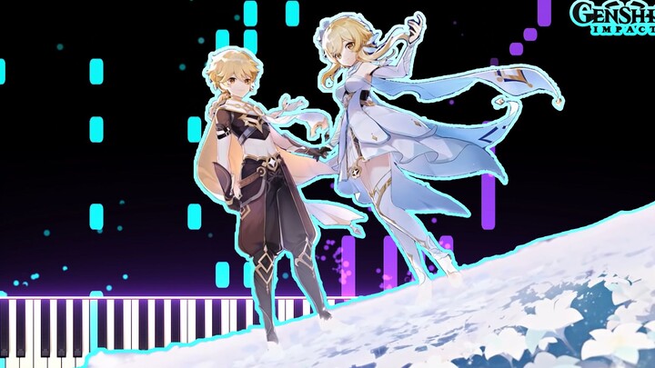 《原神·提瓦特篇》主线章节预告PV-「足迹」背景音乐 | [动漫钢琴] (MIDI)