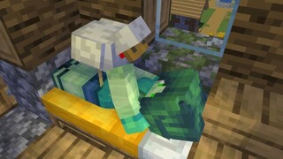 Steve Puffefishis is a zombie girl - minecraft animation
