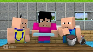 Upin & Ipin - Ais Kepal Bahagian 1 (Minecraft Animation)