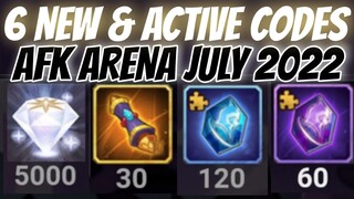 6 NEW Redeem CODES | AFK Arena July 2022