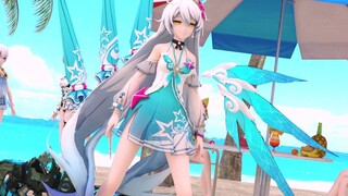 [MMD]Herrscher of the Void Kiana เต้นรำบนชายหาด <Last Dance>