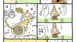 chiikawa漫画更新 乌萨奇过生日🎂