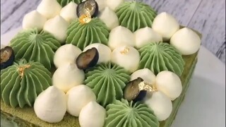bánh kem vị matcha siêu cuốn đayyy ✨ #monngonmoingay