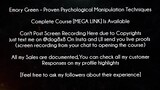 Emory Green Course Proven Psychological Manipulation Techniques download
