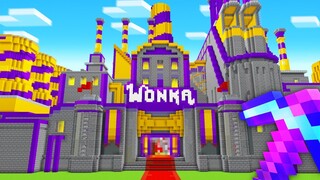 I Built WILLY WONKA's Chocolate Factory in Minecraft Hardcore!