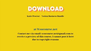 [GET] Katie Proctor – Notion Business Bundle