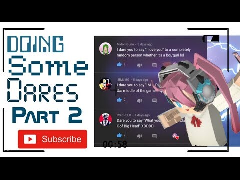 Doing dares (part 2) | Blockman Go : Blockymods