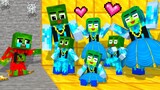 Monster School : Zombie x Squid Game HAPPY FAMILY, BUT ZOMBIE... - Minecraft Animation