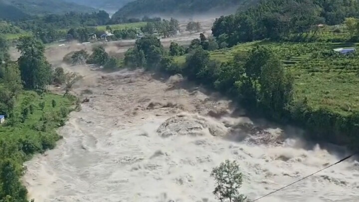 Devastating flash flood in Nepal’s Rasuwa district 26-Aug-2026