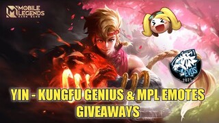 MLBB NEW HERO YIN & FREE MPL EMOTES - MLBB