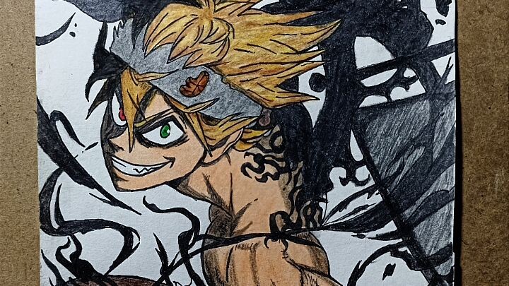 draw Asta 😈😈 - anime "Black Clover"