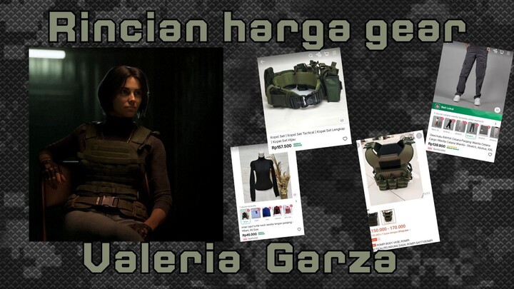 Cewe pengen tactical     cosplay??? pasti bisaaa.Ini dia rincian gear buat valeria garza