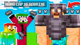 MINECRAFT BEDWARS, NÂNG CẤP HEROBRINE NHẬN ĐƯỢC VŨ KHÍ HỦY DIỆT *NOOB SỞ HỮU SỨC MẠNH NHƯ HACKER ??