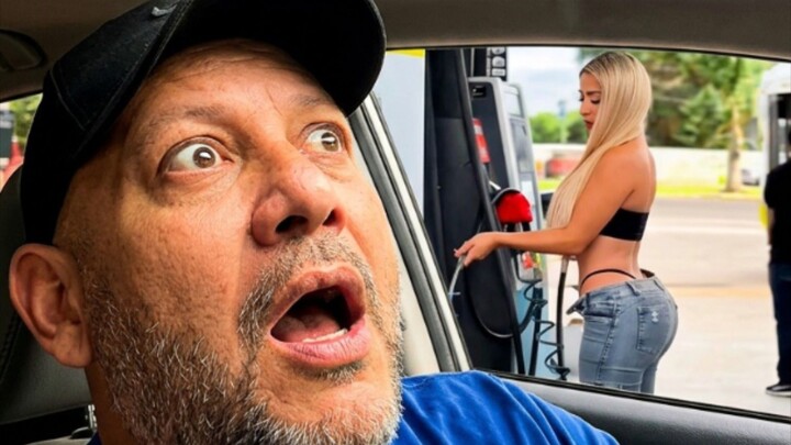 ¡LO QUE VI EN LA GASOLINERA! 😳#humor #videoviral #Nicaragua #parati #FunnyIba