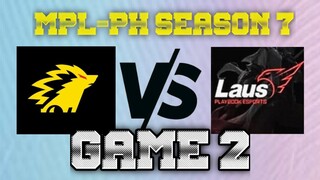 ONIC PH VS LPE [GAME 2] ONIC PHILIPPINES VS LAUS PLAYBOOK ESPORTS | MPL-PH SEASON 7 WEEK 2 DAY 3