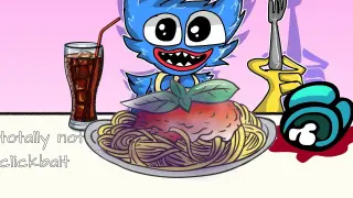 Poppy Playtime times Mukbang Animation | huggy eats a spaghetti