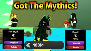 Got 100Million Strength And Mythical Pets In Anime Training Simlator!!!