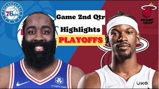 Philadelphia 76ers vs Miami Heat Game 4 Full Highlights 2nd QTR | May 8 | 2022 NBA Season