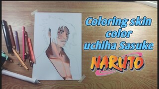 coloring kulit uchiha Sasuke||SPEEDDRAW|| NARUTO SHIPPUDEN