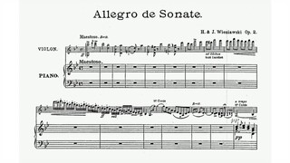 Henryk Wieniawski/Jozef Wieniawski - Allegro de Sonate Op. 2 (audio + sheet music)