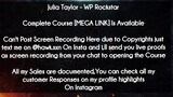 Julia Taylor course - WP Rockstar download