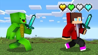 Custom Hearts Speedrunner VS Hunter in Minecraft