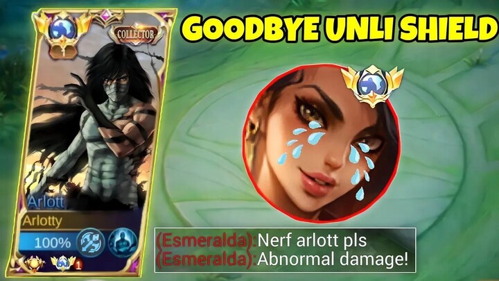 GOODBYE UNLIMITED SHIELD ESMERALDA!! THIS NEW ARLOTTPHOBIA BUILD REALLY MAKES AR