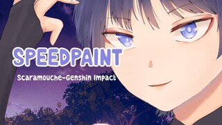 Speedpaint Scaramouche dari Genshin Impact