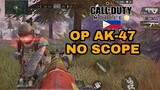 AK-47 NO SCOPE | Call of Duty Mobile Philippines - SOLO TPP gameplay