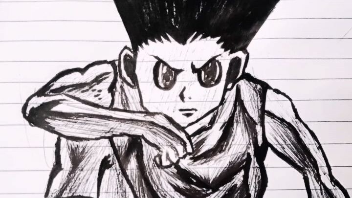 [hunter x hunter] _skitch__ gon ✍️_(beginner)