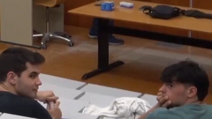 The professor said no laptops are allowed in my class.