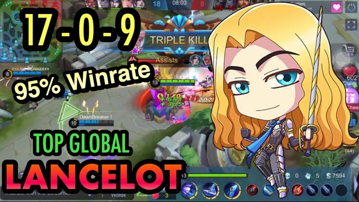 17 KILLS NO DEATHS GODLIKE BY TOP GLOBAL LANCELOT LYRIEN ∞ MOBILE LEGENDS