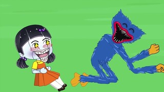 【Poppy Playtime】鱿鱼游戏_粉红士兵和鱿鱼游戏娃娃的恶作剧