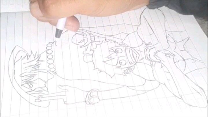 ace and luffy animeart