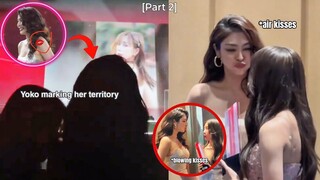 (FayeYoko) Yoko kissed Faye's shoulder during 20th Komchadluek Awards| Yoko being proud gf [Part 2]